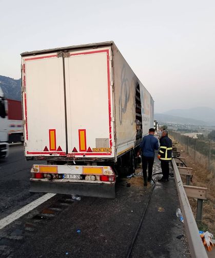 Adana-Gaziantep Otoyolunda Tır Yangını