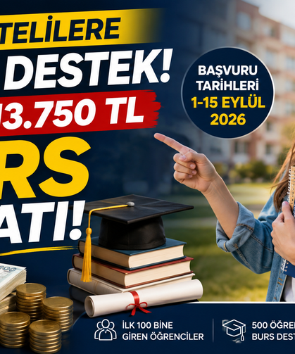 Bu Bölümde Okuyanlara Aylık 13 bin 750 TL burs! Başvurular İçin Tarih Belli Oldu