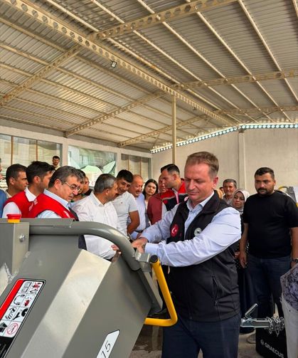Gülnar'da 36 üreticiye su tankı dağıtıldı