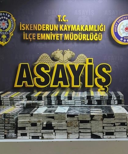 Hatay'da 2 bin 410 paket kaçak sigara ele geçirildi