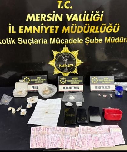 Mersin'de uyuşturucu operasyonunda yakalanan 5 zanlı tutuklandı
