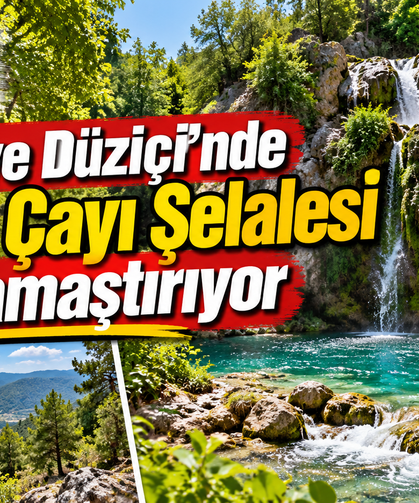 Osmaniye Düziçi’nde Sabun Çayı Şelalesi Göz Kamaştırıyor