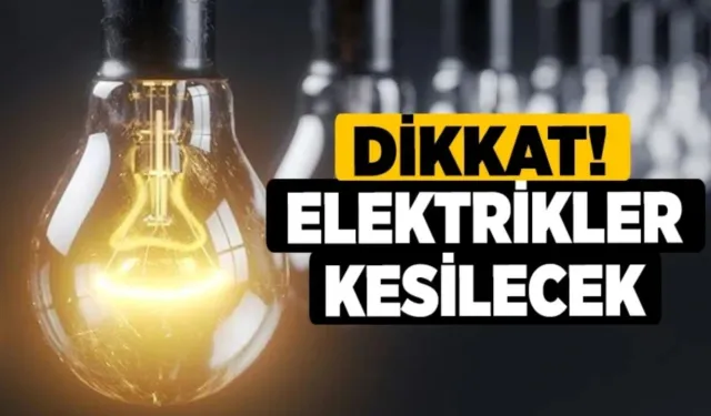 Konya'da Elektrik Kesintisi! İşte Detaylar