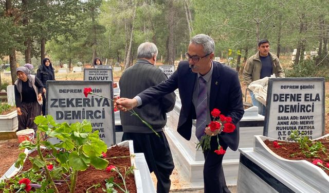 Süleyman Algan, Düziçi'nde Deprem Şehitlerini 1. Yıldönümünde Andı