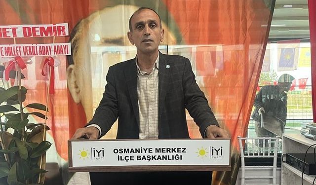 İyi Parti Osmaniye Belediye Meclis Üyesi Adayı Mehmet Yalçın'dan Seçimlere Katılım Çağrısı
