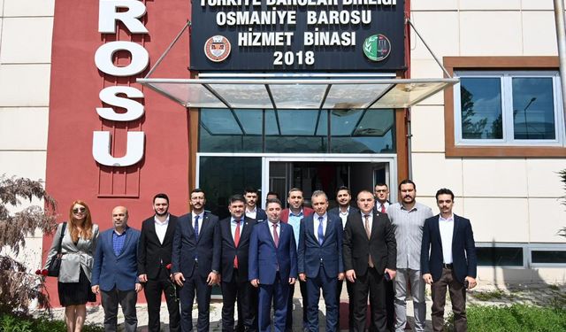 İbrahim Çenet, Avukatlar Günü'nde Osmaniye Baro Başkanı ve Avukatları Ziyaret Etti