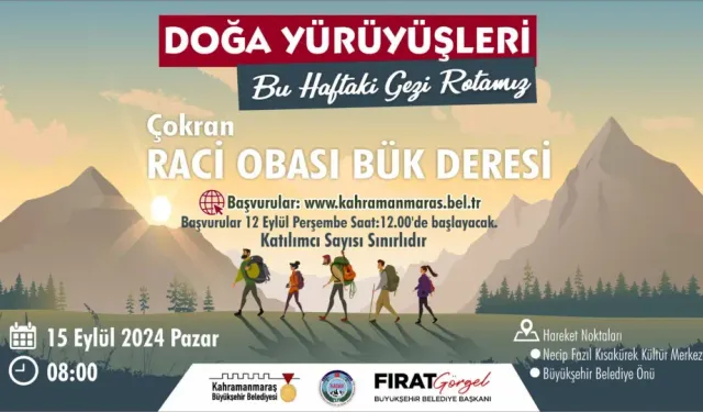 Kahramanmaraş’ta Yeni Doğa Yürüyüşü Rotası