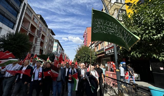 Antalya, Isparta ve Burdur'da İsrail'in Filistin'e yönelik saldırıları protesto edildi