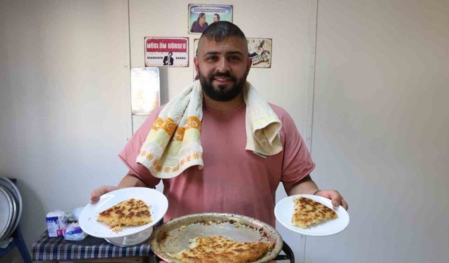 Girdiği iddialaşmayla künefeye havada 10 takla attıran künefe ustasının o anları ilgi odağı oldu