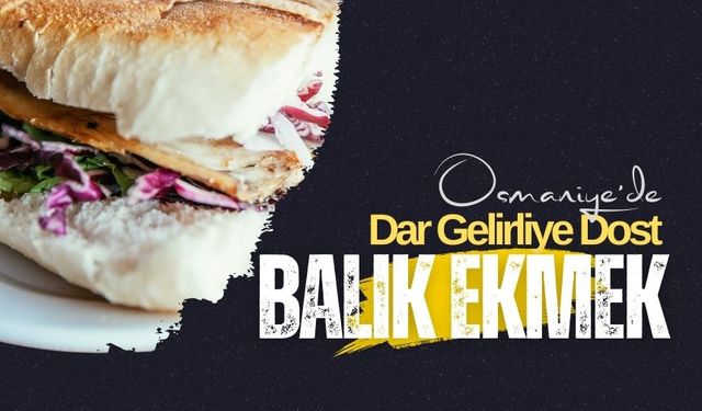 Osmaniye'de, Fukara Dostu Balık Ekmek!