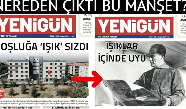 İzmir’de Yenigün Gazetesi’nin Manşeti Matbaa Tarafından Sansüre Uğradı