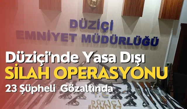 Düziçi’nde Havaya Ateş Açan 23 Şüpheliye Gözaltı