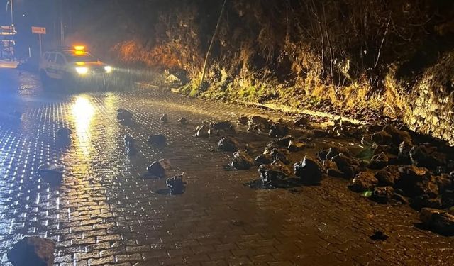 Adana'da yol kenarındaki istinat duvarı yağış sonrası çöktü