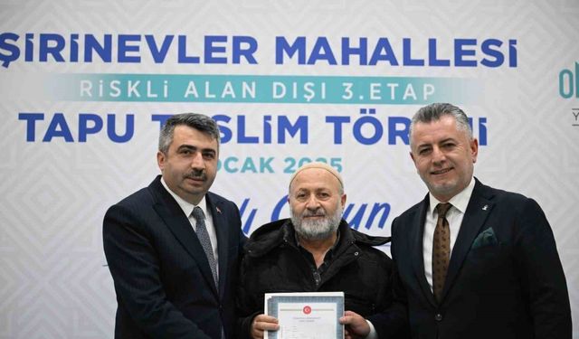 Yıldırım’da Tapu sevinci