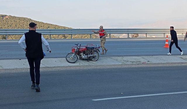 Osmaniye-Nurdağı Otoyolunda Motosiklet Kazası  1 Ölü