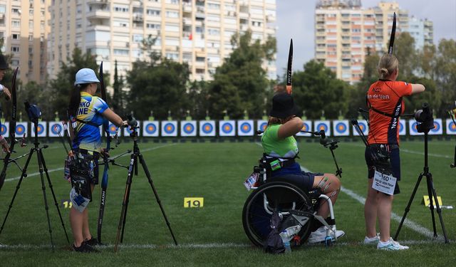 Avrupa Okçuluk Grand Prix'sinin ilk ayağı Antalya'da devam ediyor