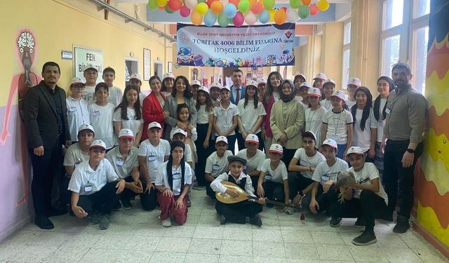 Ellek Şehit Necmettin Yıldız Ortaokulu’ndan Bilim Fuarı: 15 Özgün Proje Sergilendi
