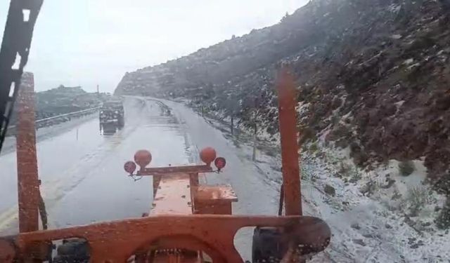 Akseki-Seydişehir Yolunda Dolu Alarmı