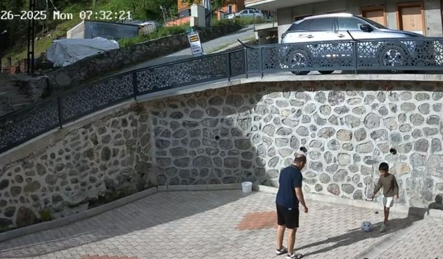 Uzungöl’de Kaybolan Çocuğun Futbol Görüntüsü