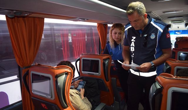 Hatay'da zabıta ekipleri otogarı denetledi