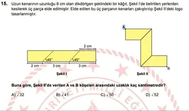 Osmaniyeli Öğrenciler: LGS Matematik 15. Soru Tartışmada