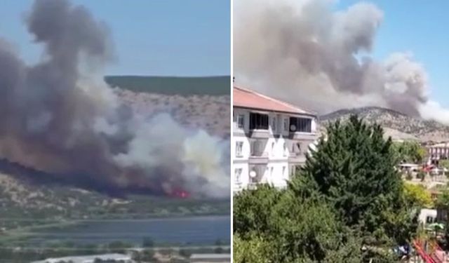 Ankara Eymir Gölü'nde Orman Yangını!