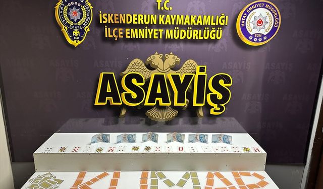 Hatay'da kumar oynayan 4 kişiye 36 bin 988 lira ceza