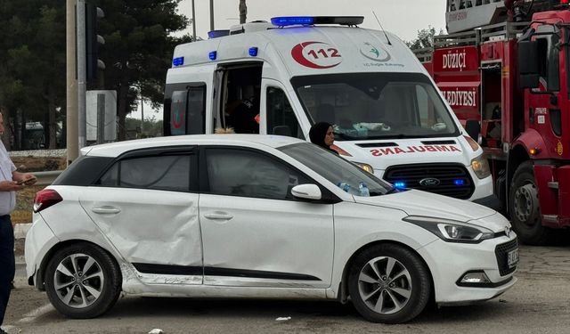 Yarbaşı Otoyol Girişinde Kaza 2 Yaralı