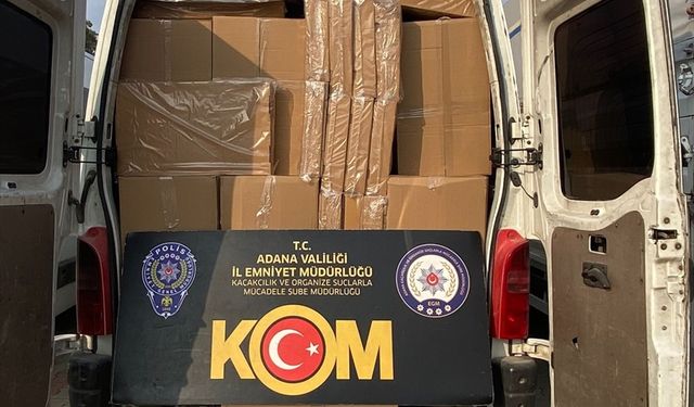 Adana'da 4 milyon 840 bin doldurulmuş makaron ele geçirildi