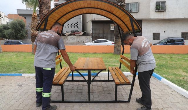 Akdeniz'de oyun ve egzersiz parkları yenileniyor