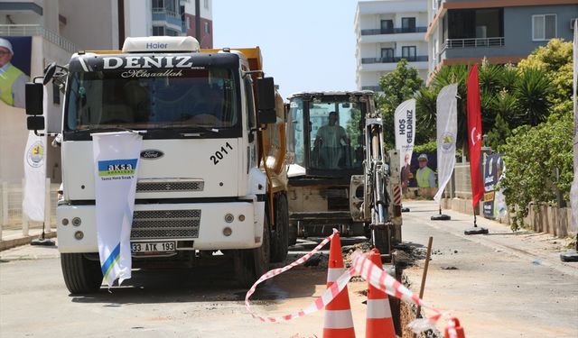 Erdemli'de bir mahallede doğal gaz altyapı çalışmalarına başlandı