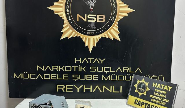 Hatay'da bilgisayar fanı içine uyuşturucu saklayan şüpheli tutuklandı