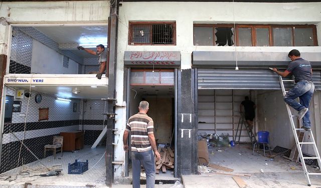 Hatay'daki tarihi Uzun Çarşı'da restorasyon çalışmaları sürüyor