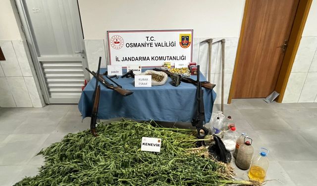 Jandarmadan Kadirli'de Uyuşturucu Operasyonu