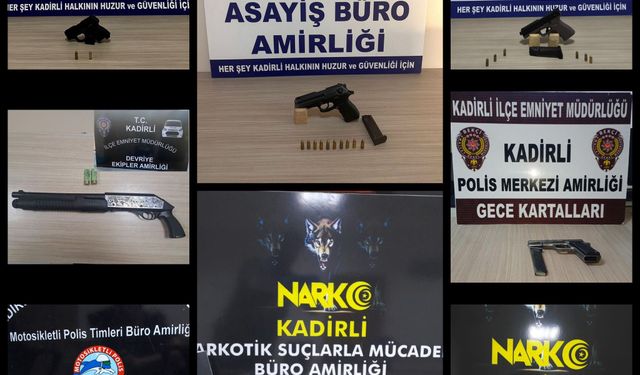 Kadirli’de 26 kişi yakalandı, 7 tutuklama