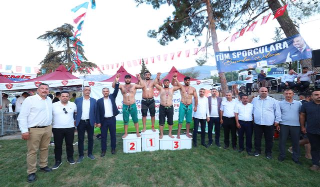 Kahramanmaraş'ta 'Uluslararası Hartlap Karakucak Güreş Festivali' düzenlendi