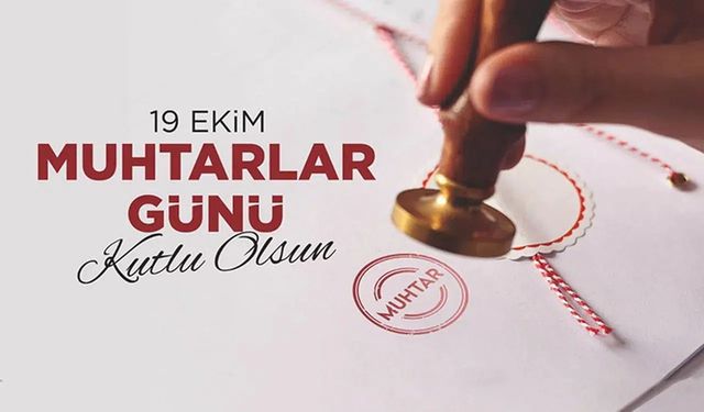 Başkan Yeşildemir’den 19 Ekim Muhtarlar Günü Mesajı