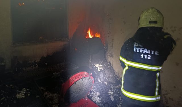 Burdur'da evde çıkan yangın söndürüldü
