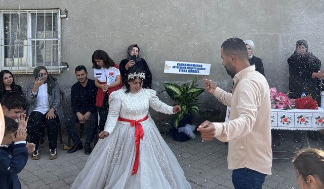 Kahramanmaraş'ta down sendromlu Melek'in gelinlik hayali gerçek oldu