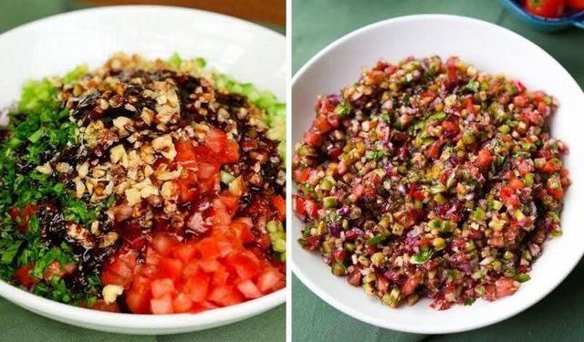 Osmaniye Usulü Gavurdağı Salatası Tarifi ve Yapılışı