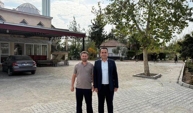 Böcekli’de Camii Avlusu Yenilendi Başkan Çerçi’den Hizmet Vurgusu