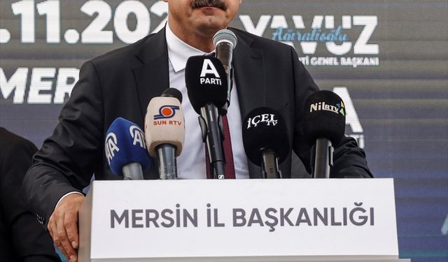 Anahtar Parti Genel Başkanı Ağıralioğlu partisinin Mersin İl Başkanlığı binasını açtı