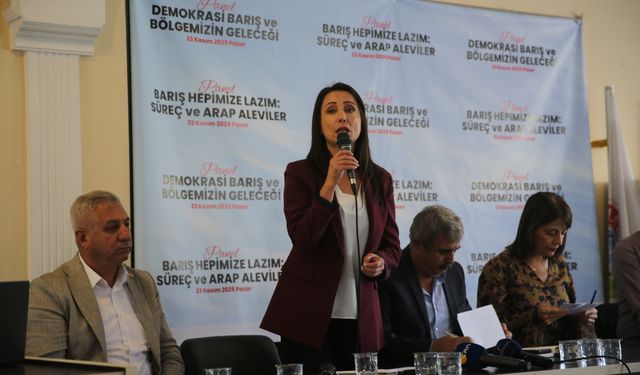 DEM Parti Eş Genel Başkanı Tülay Hatimoğulları, Hatay'da düzenlenen panelde konuştu: