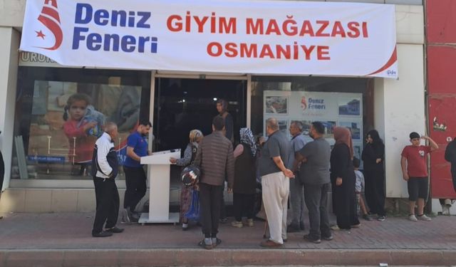 Deniz Feneri Osmaniye’de 6 Bin Kişiye Giyim Desteği Veriyor
