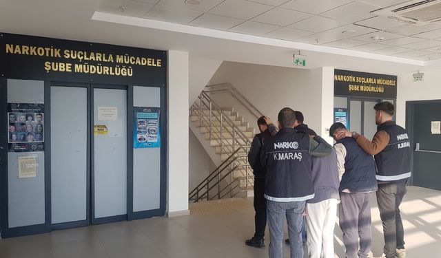 Kahramanmaraş'ta uyuşturucu operasyonunda yakalanan şüpheli tutuklandı
