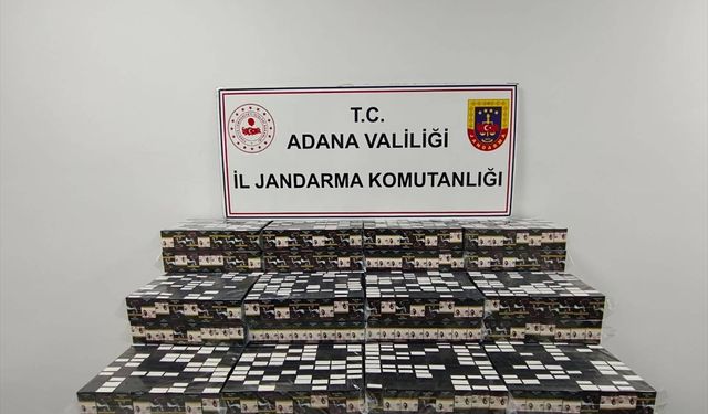 Adana'da 5 bin 300 paket gümrük kaçağı sigara ele geçirildi