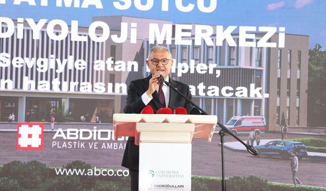 Adana'da hayırsever desteğiyle yaptırılacak kardiyoloji merkezinin temeli atıldı