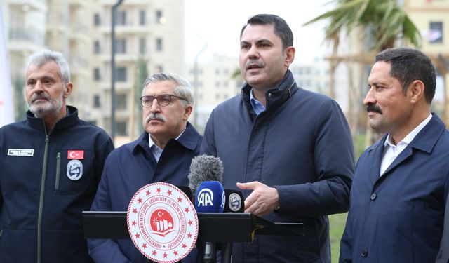 Çevre, Şehircilik ve İklim Değişikliği Bakanı Murat Kurum, Hatay'da konuştu: