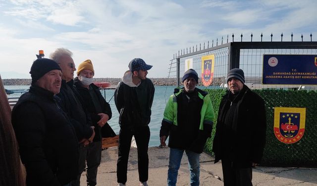 Hatay'da denizde kaybolan balıkçıyı arama çalışmaları sürüyor