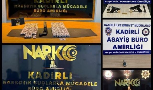 Kadirli’de Asayiş Uygulamasında 10 Kişi Tutuklandı
